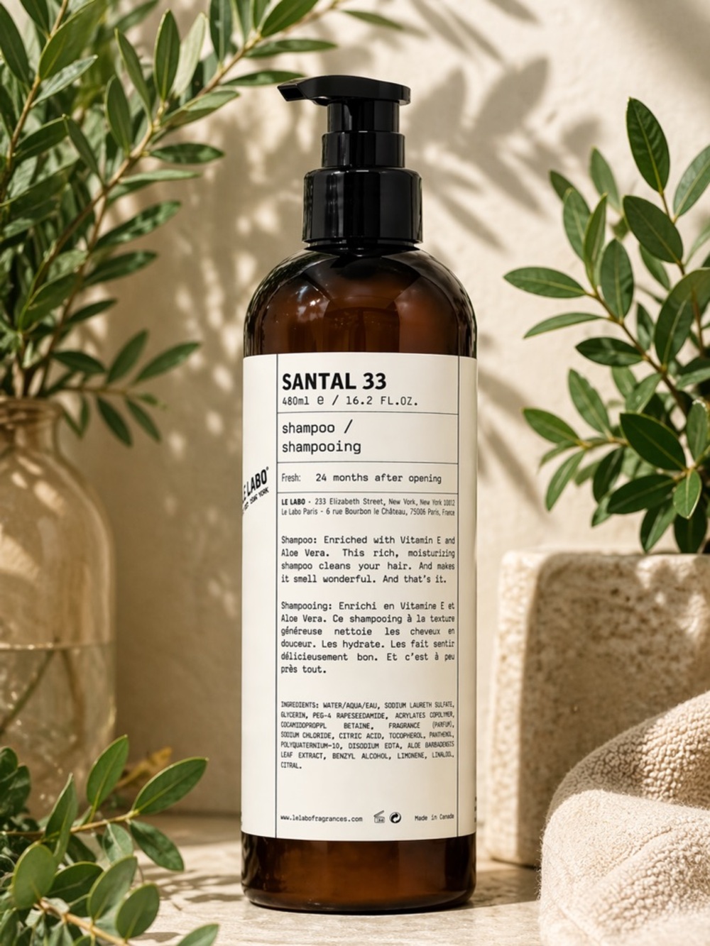 Le Labo Santal 33 Shampoo 16.2oz NEW Large Bottle | Bundle Available
